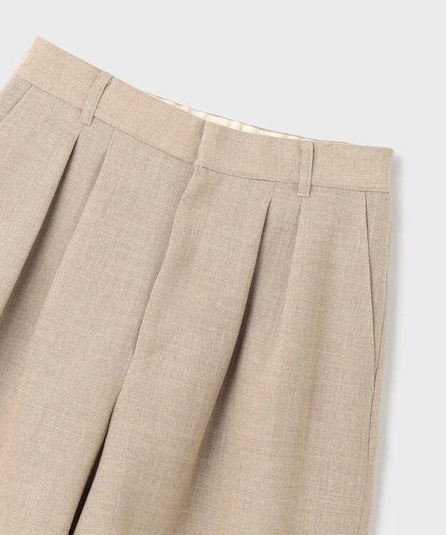 GRACE CONTINENTAL リネンライクショートパンツ ベージュ