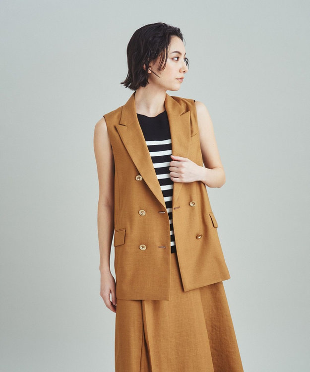 美品　グレースクラス　トリアセリネンショートジレ トリアセリネンショートジレ / GRACE CONTINENTAL | GRACE