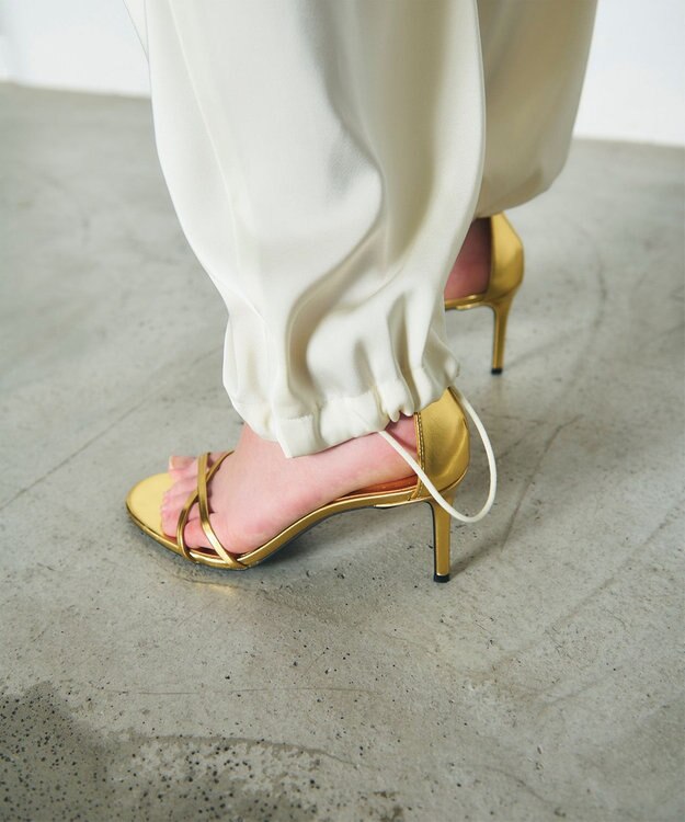 GRACE CONTINENTAL サテンワークパンツ キナリ