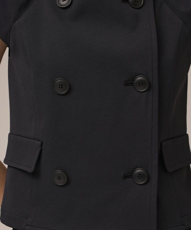 GRACE CONTINENTAL コンパクトジャケットトップ ブラック