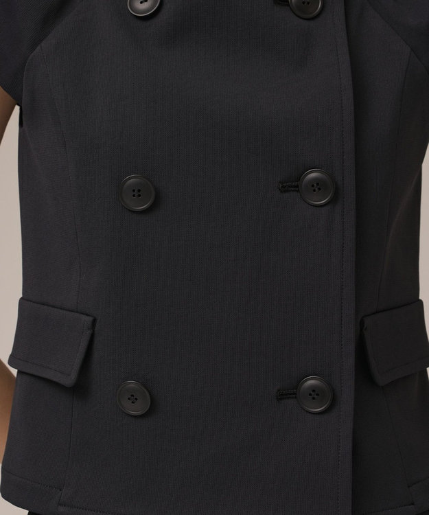 GRACE CONTINENTAL コンパクトジャケットトップ ブラック