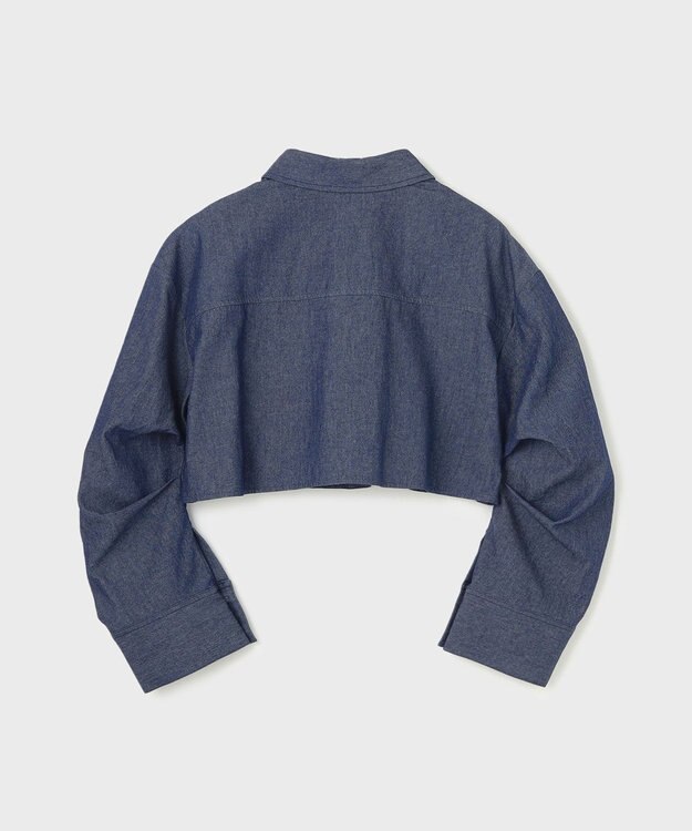 GRACE CONTINENTAL タックスリーブデニムシャツ インディゴ