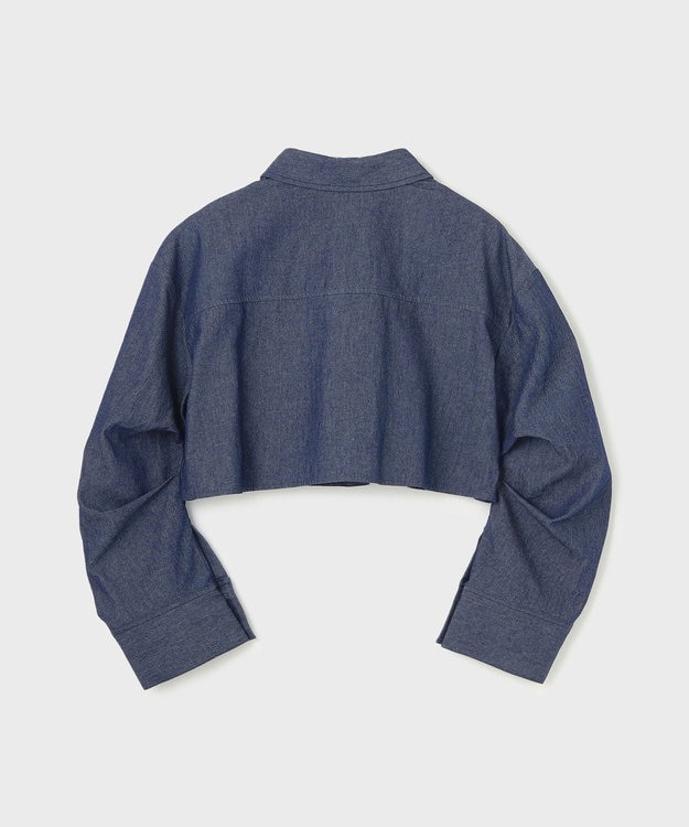 GRACE CONTINENTAL タックスリーブデニムシャツ インディゴ