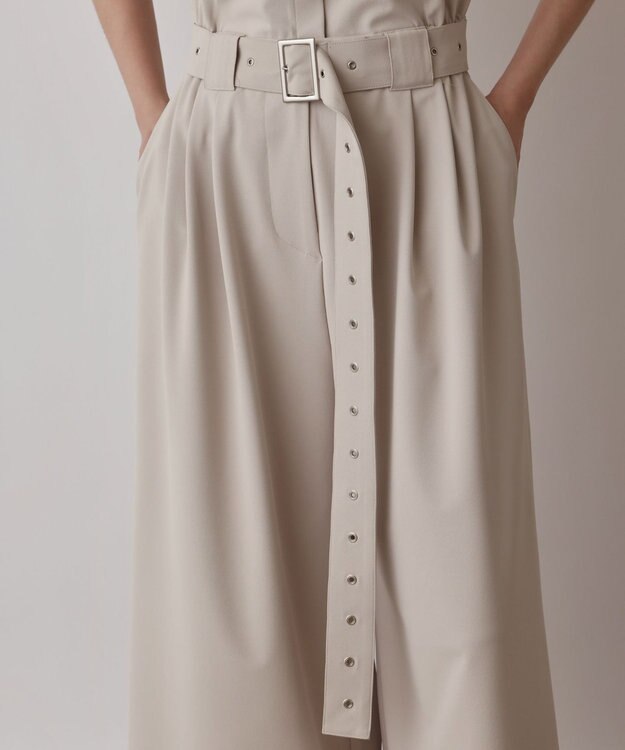 GRACE CONTINENTAL シャツオールインワン ベージュ