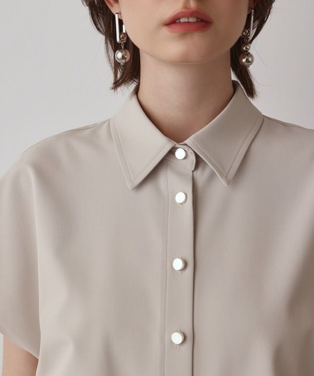 GRACE CONTINENTAL シャツオールインワン ベージュ