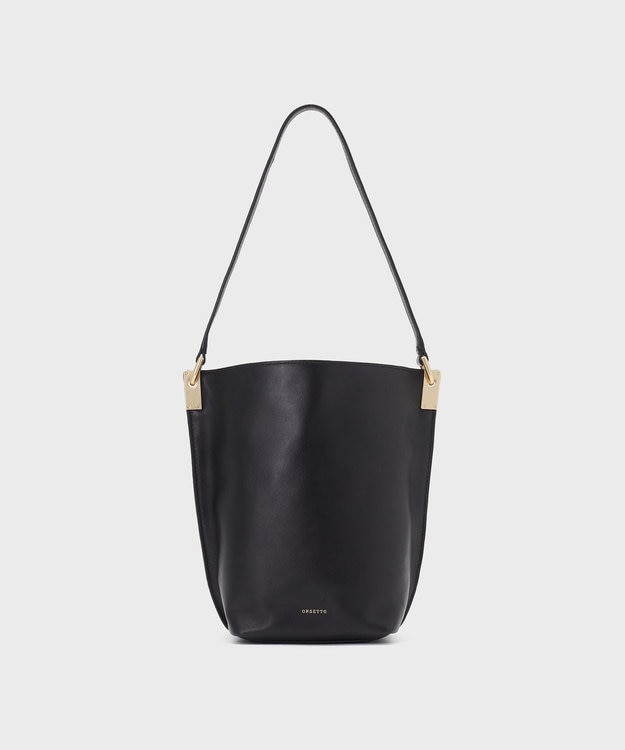 GRACE CONTINENTAL ORSETTO RACCOLTO BAG ブラック