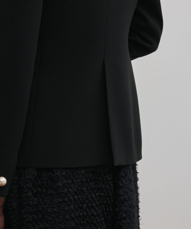 GRACE CONTINENTAL トリアセノーカラージャケット ブラック