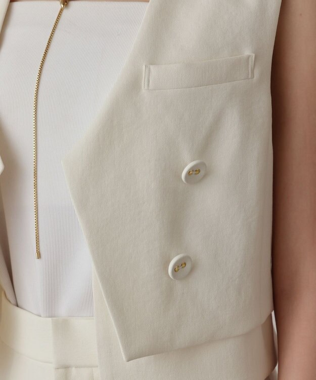 GRACE CONTINENTAL オックスショートジレ キナリ