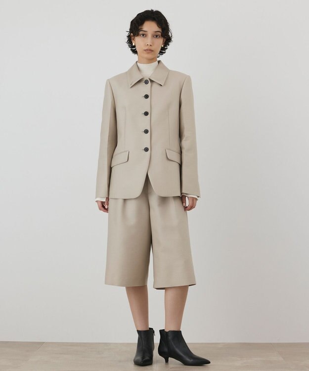 GRACE CONTINENTAL ウールシルクジャケット ベージュ