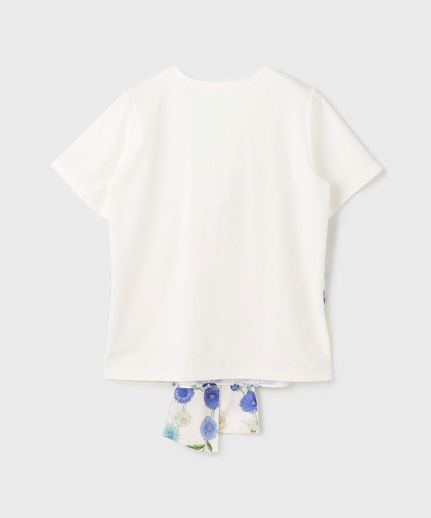 GRACE CONTINENTAL スカーフプリントコンビトップ キナリ