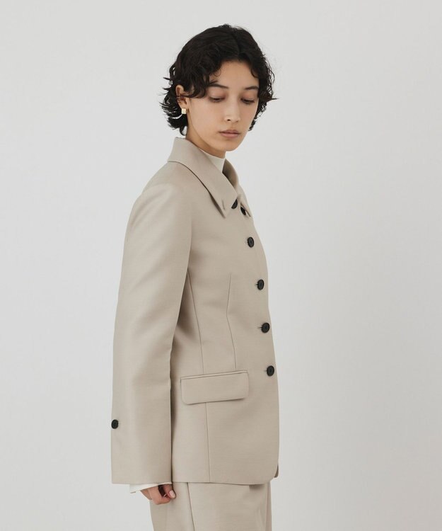GRACE CONTINENTAL ウールシルクジャケット ベージュ