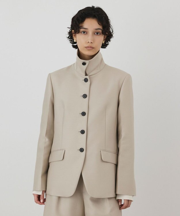 GRACE CONTINENTAL ウールシルクジャケット ベージュ