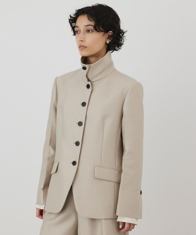 GRACE CONTINENTAL ウールシルクジャケット ベージュ