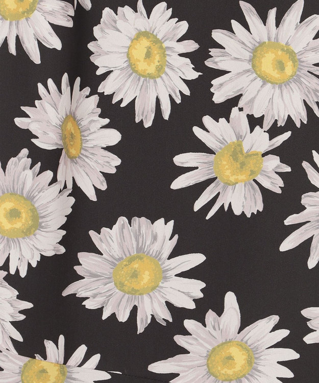 GRACE CONTINENTAL マーガレットフラワープリントスカート ブラック