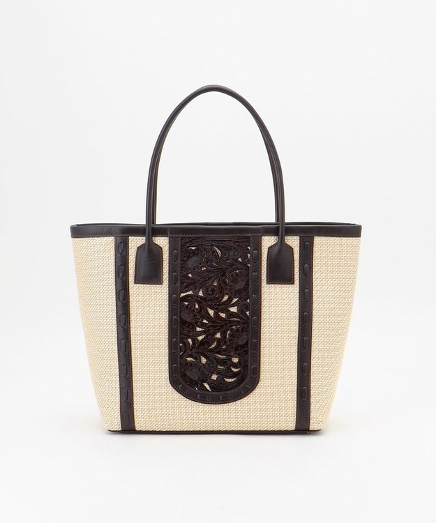 GRACE CONTINENTAL Jute-likeToteBag ダークブラウン