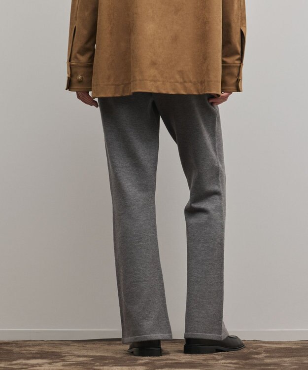 GRACE CONTINENTAL スウェットライクニットパンツ グレー