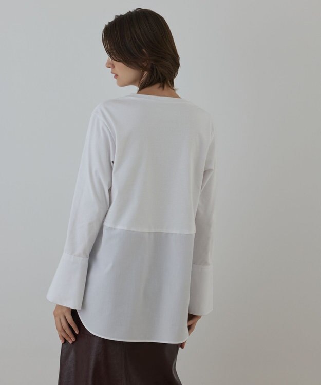 GRACE CONTINENTAL レイヤードカットトップ ホワイト