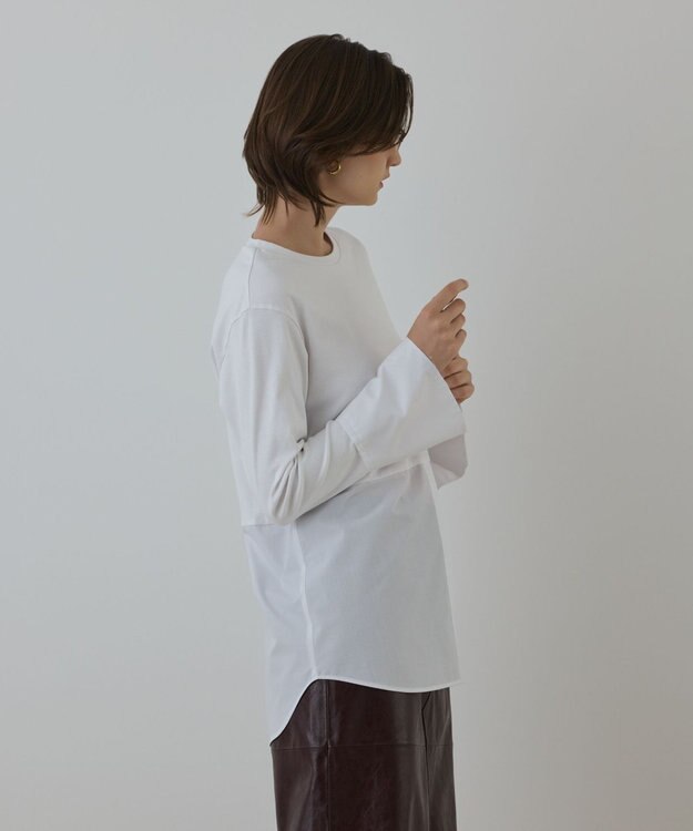 GRACE CONTINENTAL レイヤードカットトップ ホワイト