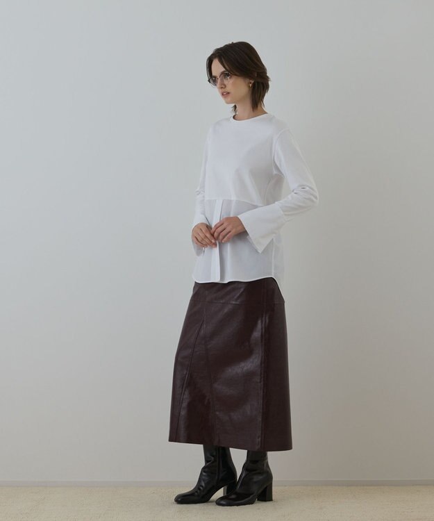 GRACE CONTINENTAL レイヤードカットトップ ホワイト