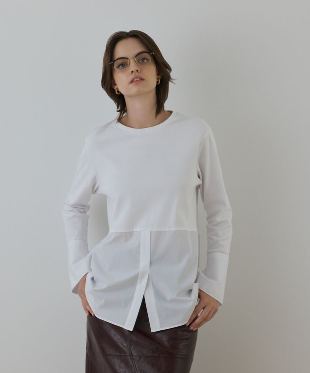 GRACE CONTINENTAL レイヤードカットトップ ホワイト