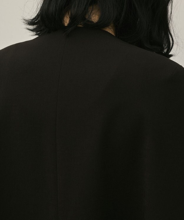 GRACE CONTINENTAL トリアセケープスリーブジャケット ブラック