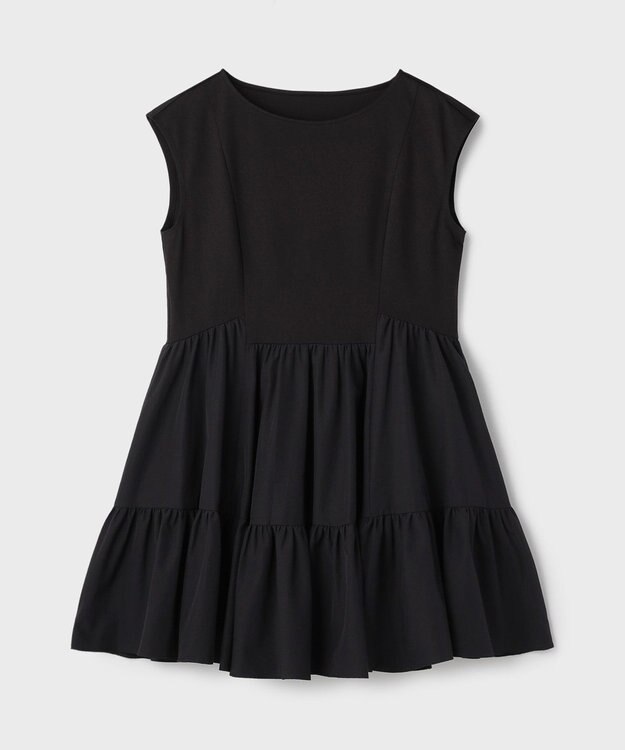GRACE CONTINENTAL フレア切替カットトップ ブラック