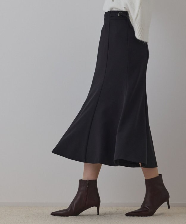 GRACE CONTINENTAL バックルマーメイドスカート ブラック