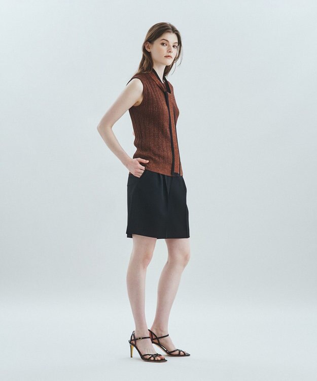 美品 ebure ビスコースリネン ノースリーブ ジャケット グレー 68300 0432874049166an_7?$VS_1500$