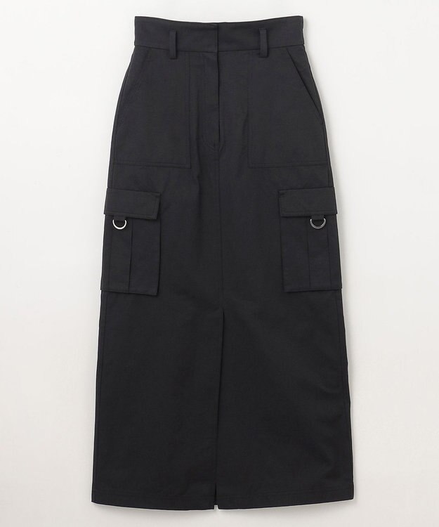 GRACE CONTINENTAL ツイルワークスカート ブラック