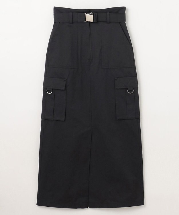 GRACE CONTINENTAL ツイルワークスカート ブラック