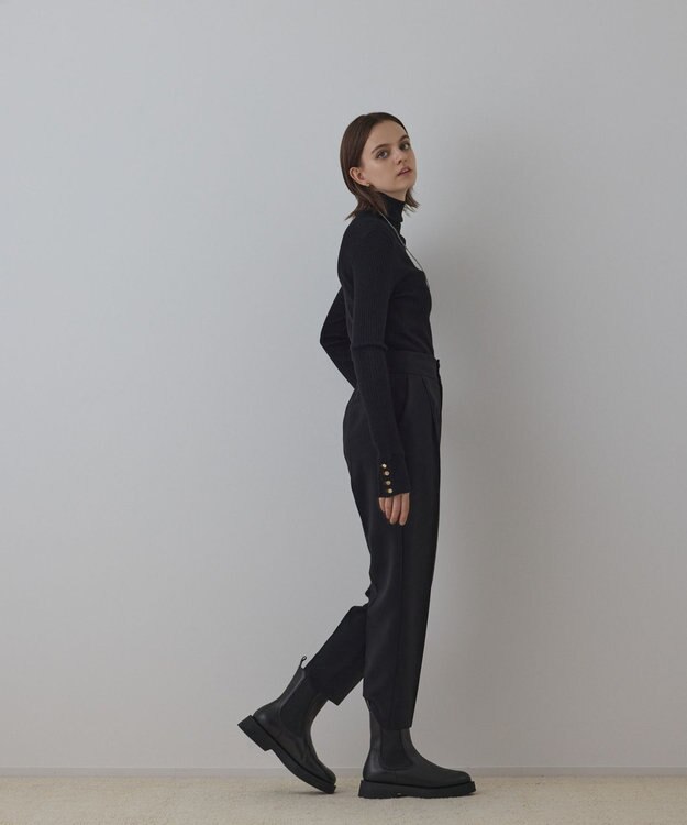 GRACE CONTINENTAL ウールハイゲージニットトップ ブラック