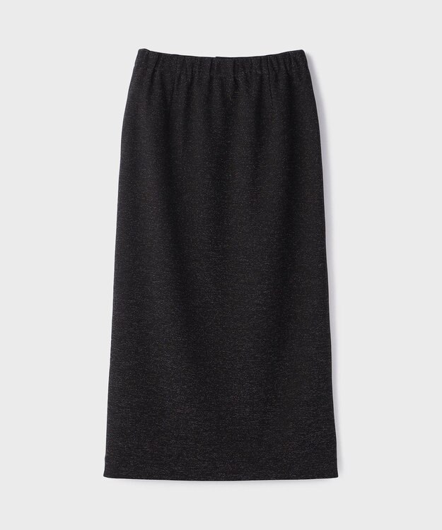 GRACE CONTINENTAL ラメカットスカート ブラック