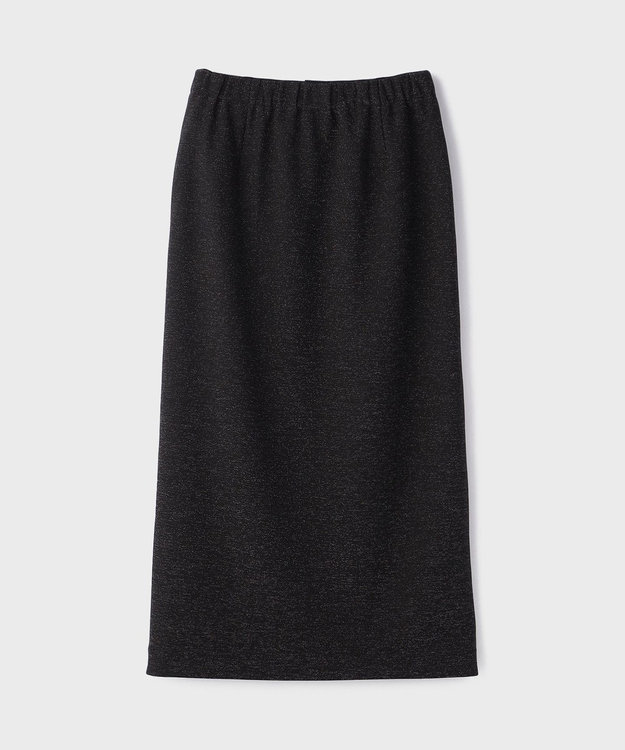 GRACE CONTINENTAL ラメカットスカート ブラック