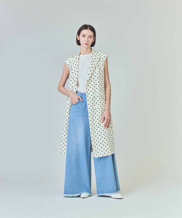 GRACE CONTINENTAL ドットジレドレス キナリ