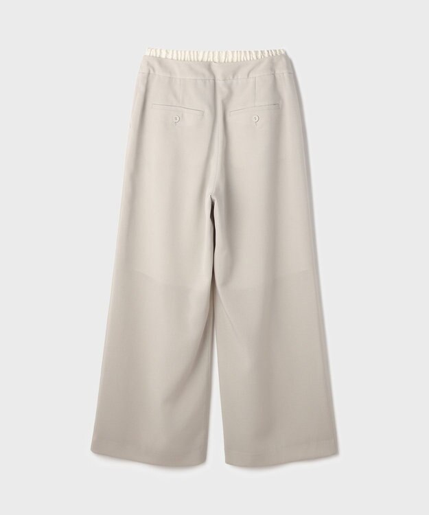 GRACE CONTINENTAL レイヤードイージーパンツ ベージュ