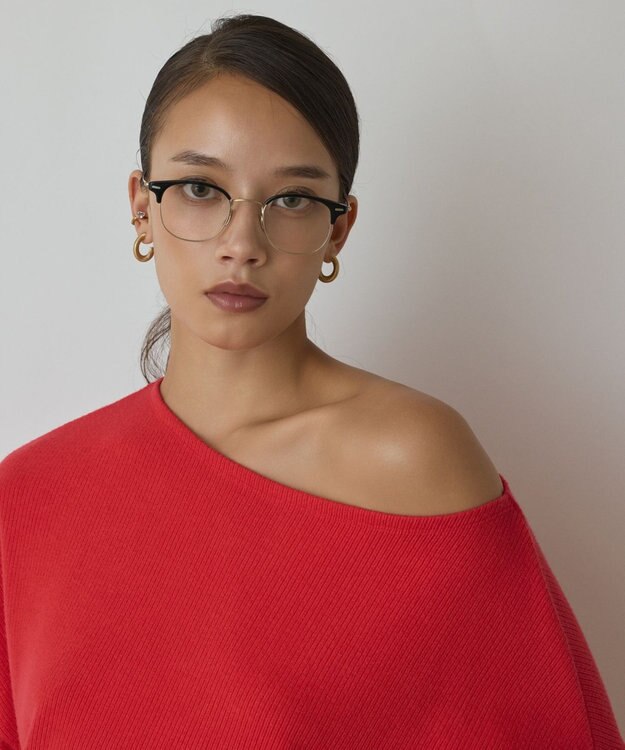 GRACE CONTINENTAL アシメテレコカットトップ レッド