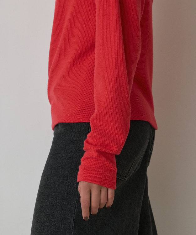 GRACE CONTINENTAL アシメテレコカットトップ レッド