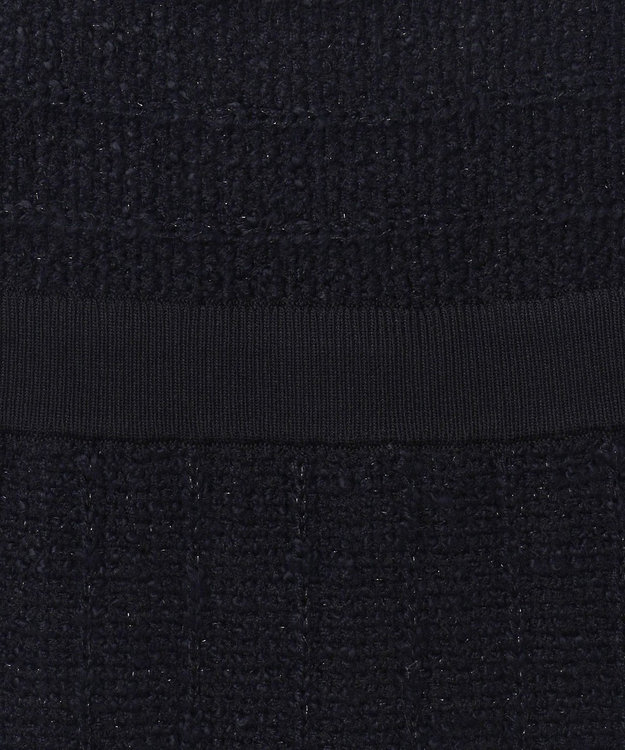 GRACE CONTINENTAL ツイードマーメイドニットワンピース ブラック