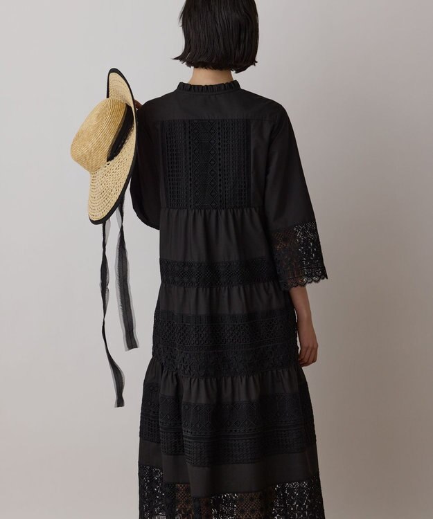 GRACE CONTINENTAL レースコンビワンピース ブラック
