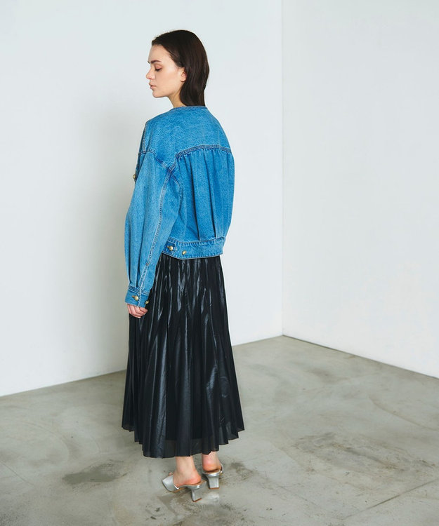 GRACE CONTINENTAL メタル釦デニムジャケット インディゴ