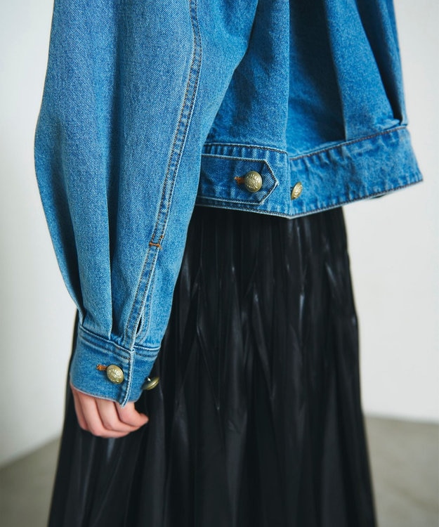 GRACE CONTINENTAL メタル釦デニムジャケット インディゴ