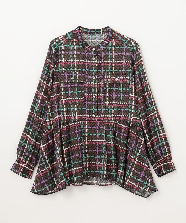美品　タグ付き　グレースコンチネンタル ヘリンボーンチェックシャツ ヘリンボーンチェックシャツ / GRACE CONTINENTAL | GRACE