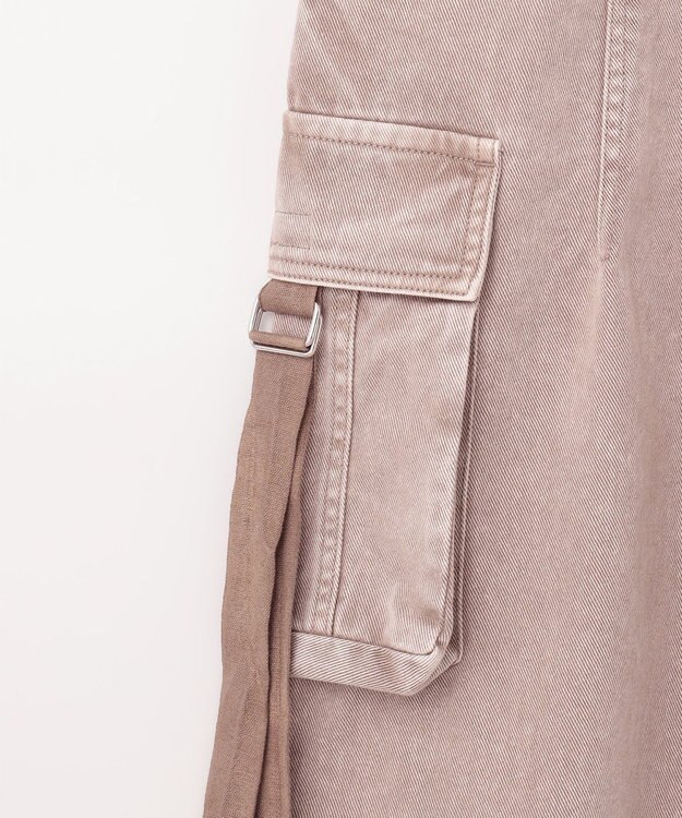 GRACE CONTINENTAL コクーンデニムカーゴパンツ グレー