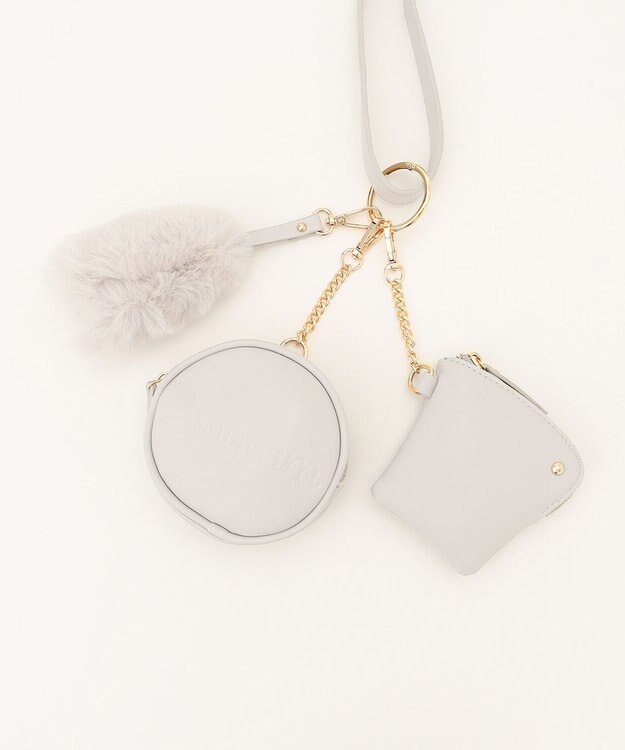 GRACE CONTINENTAL マルチストラップバッグ グレー