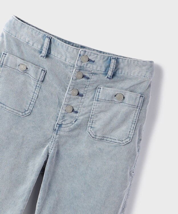 GRACE CONTINENTAL コーデュロイフレアパンツ ブルー