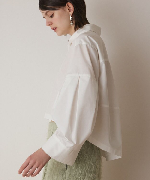 GRACE CONTINENTAL ビッグスリーブシャツ ホワイト
