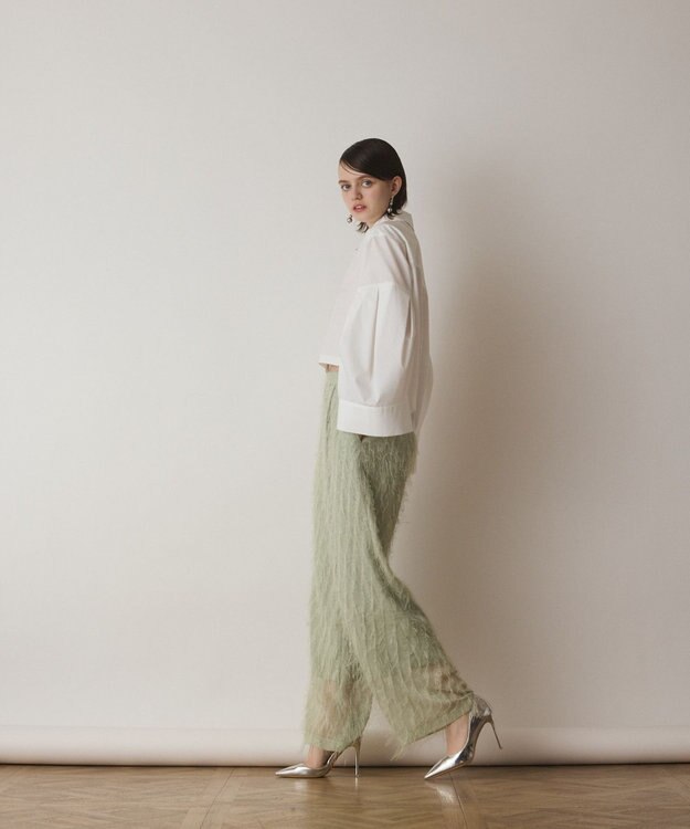 GRACE CONTINENTAL ビッグスリーブシャツ ホワイト