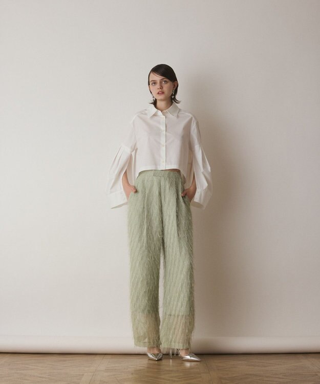 GRACE CONTINENTAL ビッグスリーブシャツ ホワイト