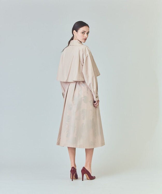 GRACE CONTINENTAL タッサードレスコート ベージュ