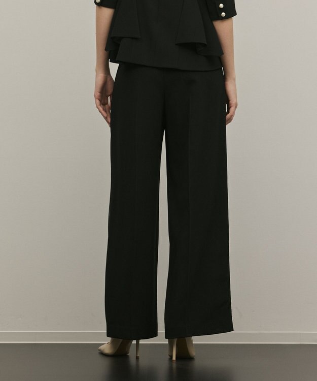 GRACE CONTINENTAL トリアセタックワイドパンツ ブラック